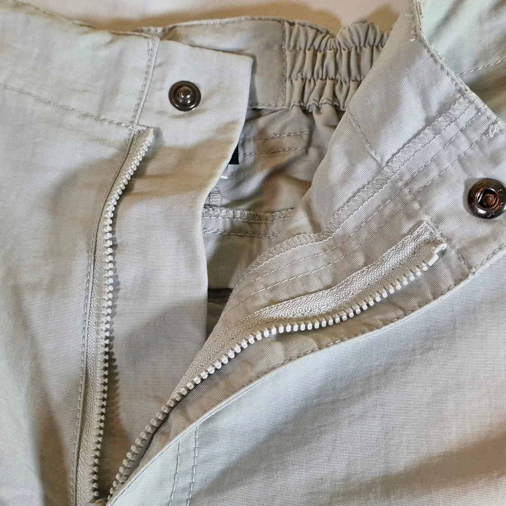 Gill Sailing Shorts Tan Grey Mens Large Nylon Technical Boat Cargo Yachting